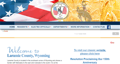 Desktop Screenshot of laramiecounty.com
